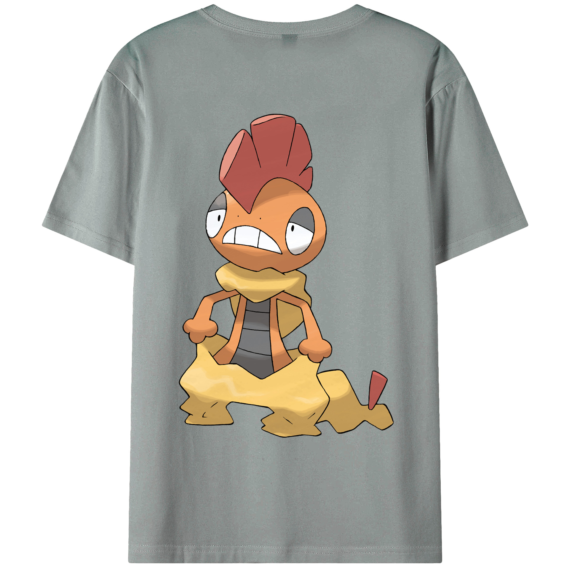 （画像用） ポケットモンスター Pokémon 綿100％ メンズ半袖Tシャツ（バックプリント） 通気性